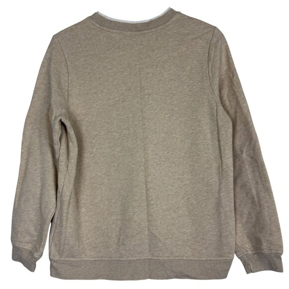 Breckenridge Bird Monarch Butterfly Floral Vtg Sweatshirt Small Tan Applique - Picture 6 of 9